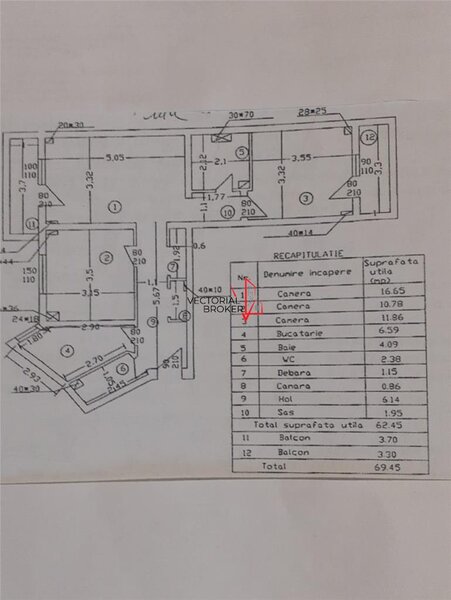 Basarabia, Diham, 3 camere, et. 1, 70 mp, centrala, bl. 1983, amenajat,
